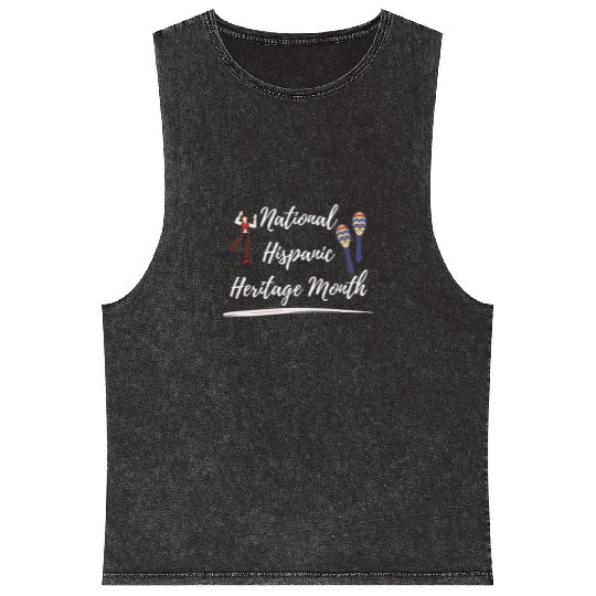 national Hispanic heritage month Mineral Wash Tank Tops
