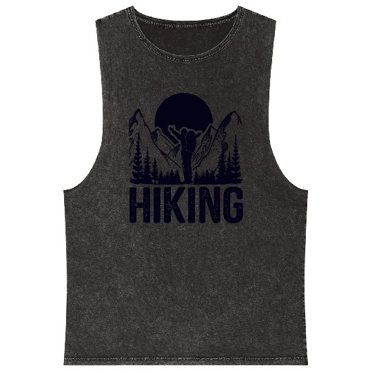 Hiking Go Mountaineering Hiking Tour Hiking Day Mineral Wash Tank Tops