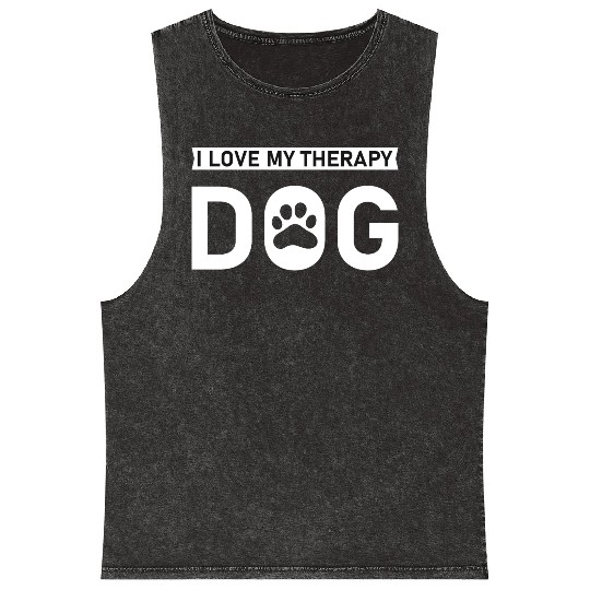 I love my Therapy Dog Mineral Wash Tank Tops