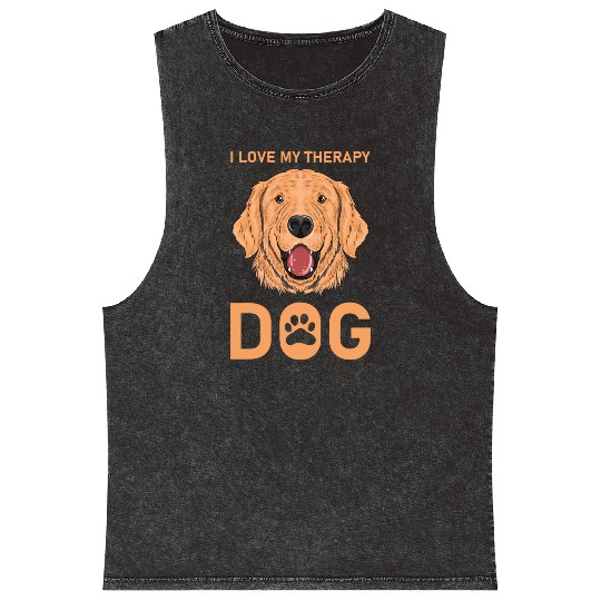 I love my Therapy Dog Mineral Wash Tank Tops