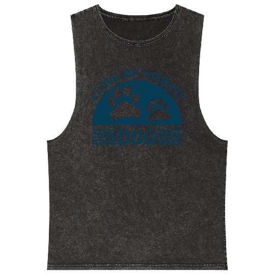 I love my Therapy Dog Mineral Wash Tank Tops