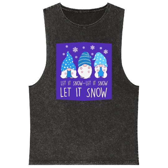 Let It Snow Mineral Wash Tank Tops