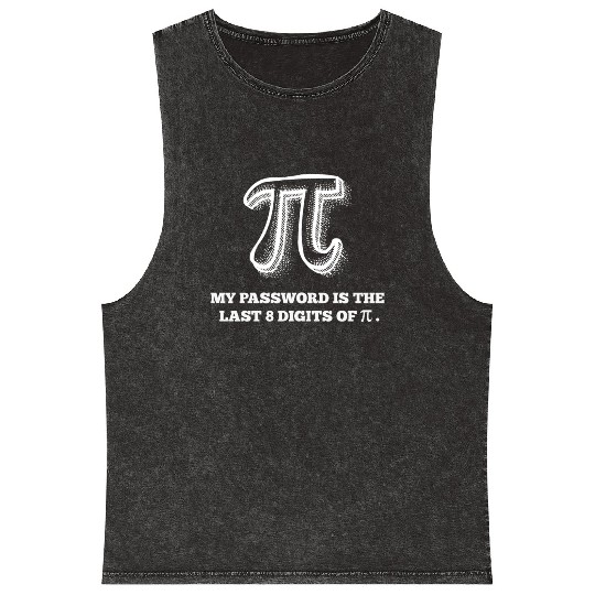 Math Computer Computer Science Nerd Number Pi Mineral Wash Tank Tops