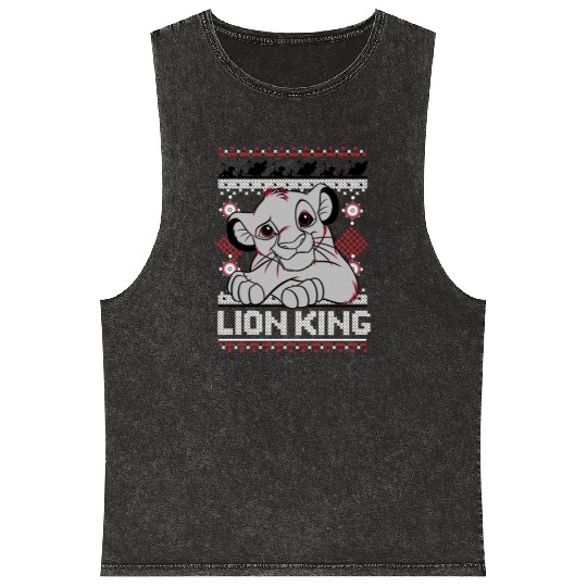 Lion King Christmas Mineral Wash Tank Tops