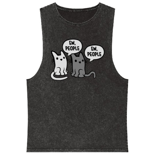 pet cats ew people Mineral Wash Tank Tops