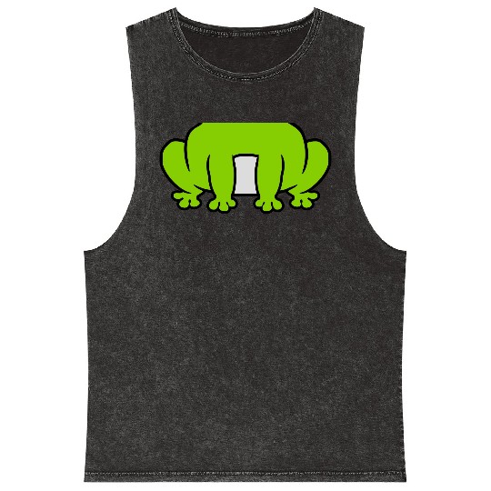 Costume small sitting frog Mineral Wash Tank Tops