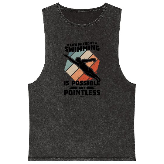 Swimming lifeguard swimming course outdoor pool gi Mineral Wash Tank Tops