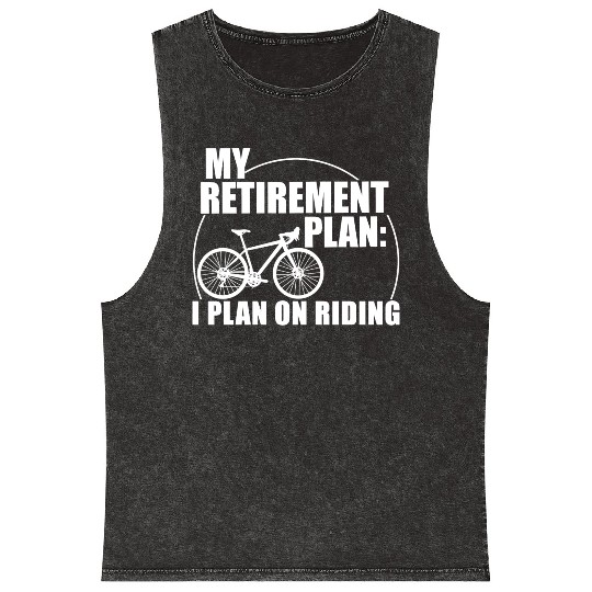 Retirement Cycling Retired Biker Retired Cycling Mineral Wash Tank Tops