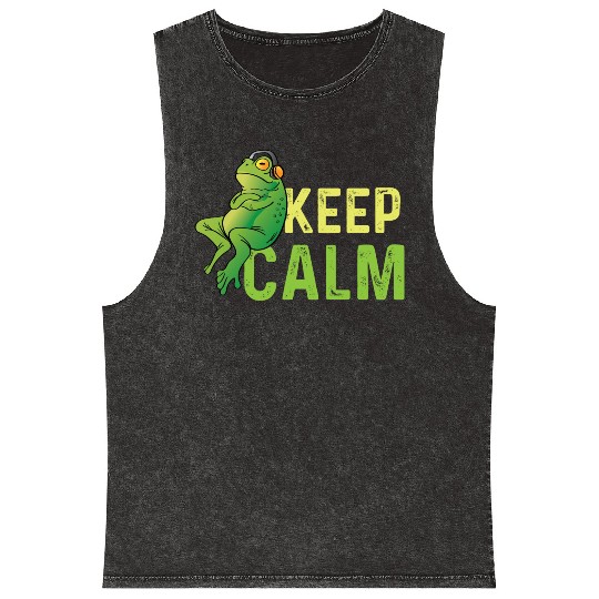 Keep Calm Intovert Gift Mineral Wash Tank Tops
