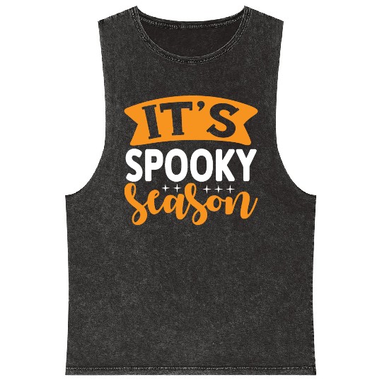 It's Spooky Season Mineral Wash Tank Tops