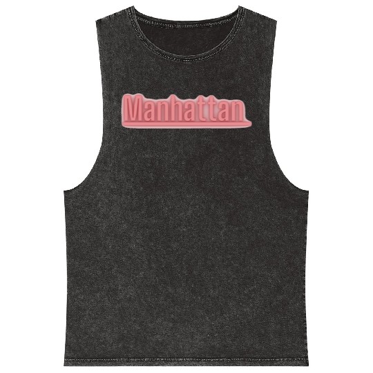 Manhattan NYC Mineral Wash Tank Tops