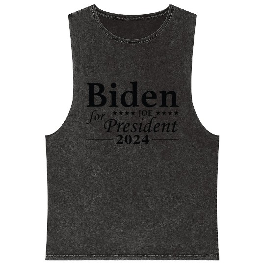 Joe Biden For President 2024 Mineral Wash Tank Tops