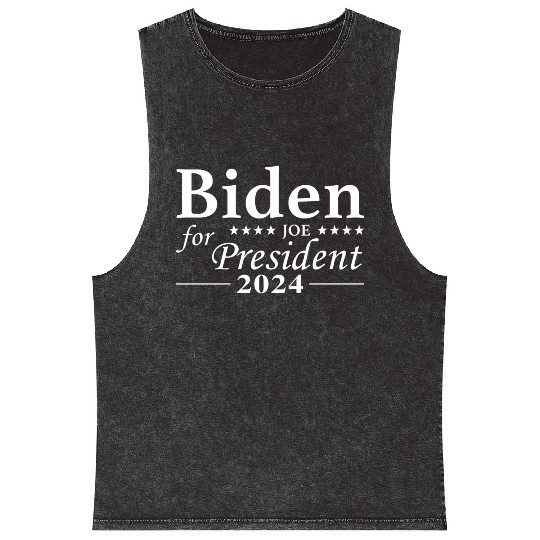 Joe Biden For President 2024 Mineral Wash Tank Tops