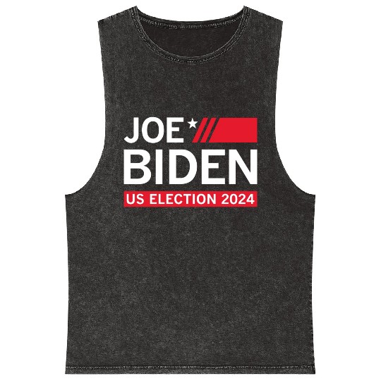 Joe Biden US Election 2024 Mineral Wash Tank Tops