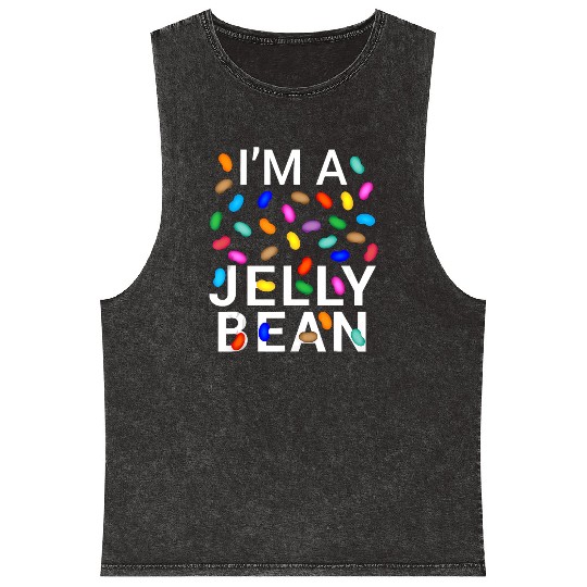 pretend im jelly bean halloween candy costume Mineral Wash Tank Tops