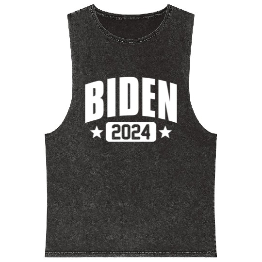 Joe Biden 2024 Mineral Wash Tank Tops