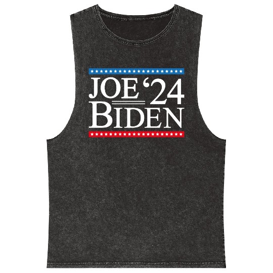 Joe Biden 2024 Mineral Wash Tank Tops