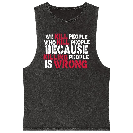 Anti War Saying - Ukraine Russia Peace Mineral Wash Tank Tops