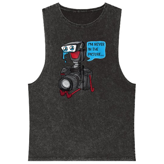 Sad Photo Camera Crying Photographer Joke Gift Pho Mineral Wash Tank Tops