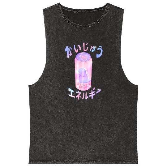 Kaiju Energy Drink | Funny Monster Japanese Art Mineral Wash Tank Tops