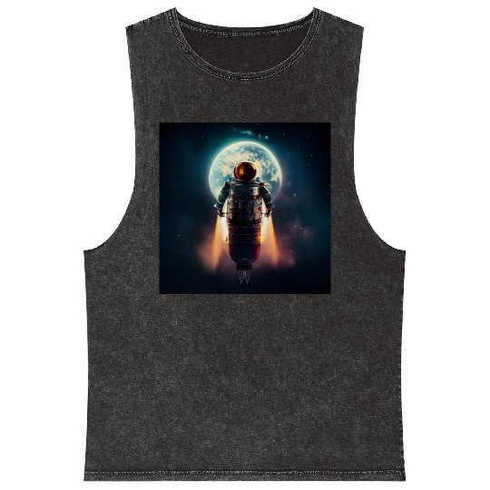 Rocketman Mineral Wash Tank Tops