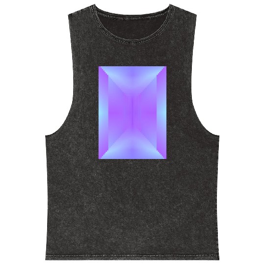 Unicorn Dreams Abstract Pattern Mineral Wash Tank Tops