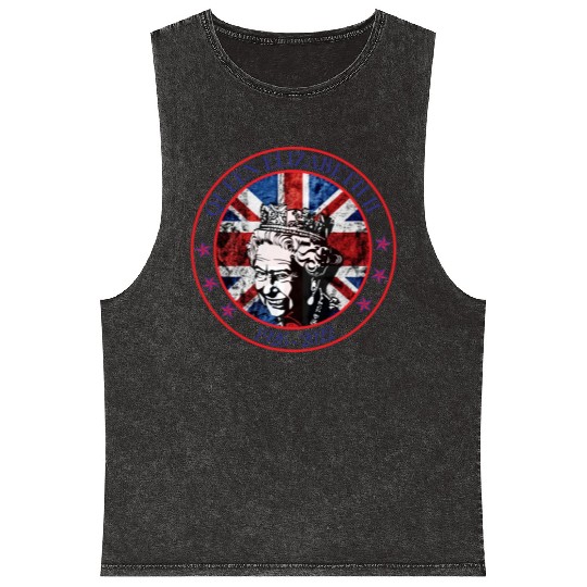 ''queen elizabeth Mineral Wash Tank Tops rest in peace elizabeth sh