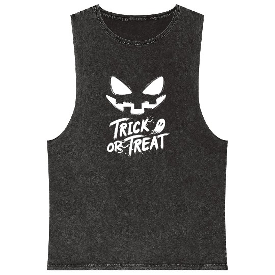 Trick or treat Ghosts Mineral Wash Tank Tops