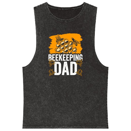 Beekeeping Dad Bee Honeybee Beekeeper Hobby Mineral Wash Tank Tops