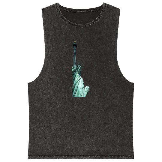 statue of liberty Mineral Wash Tank Tops
