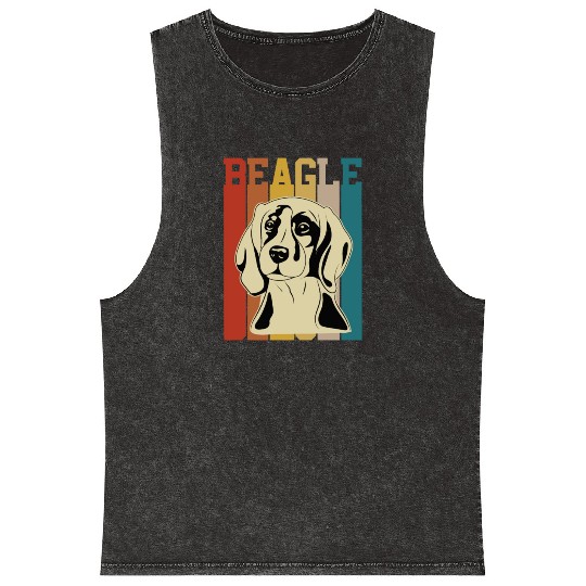 Dog Lovers Beagle Lovers Pet Mineral Wash Tank Tops