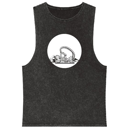 Roller Coaster Mineral Wash Tank Tops