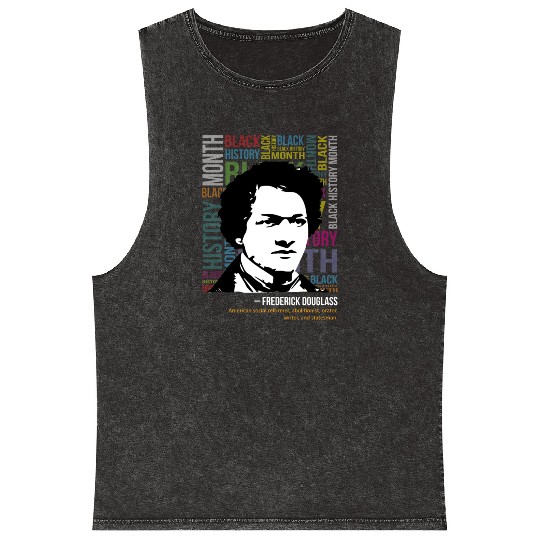 Frederick douglass Mineral Wash Tank Tops