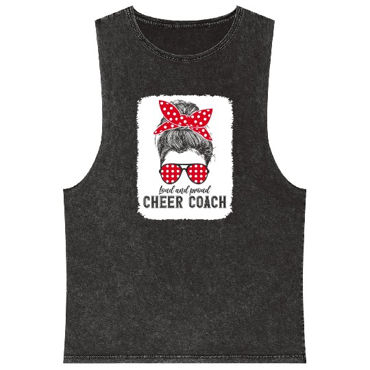 Witty Cheer Coach Lifestyle Ironic Sarcastic Quote Mineral Wash Tank Tops