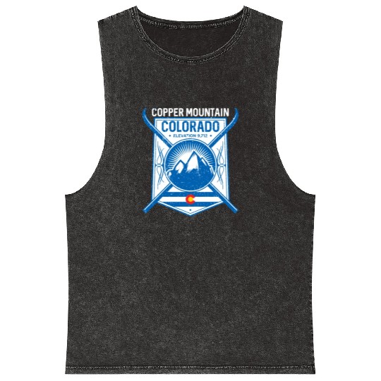Copper Mountain Colorado Ski Mountains Mineral Wash Tank Tops