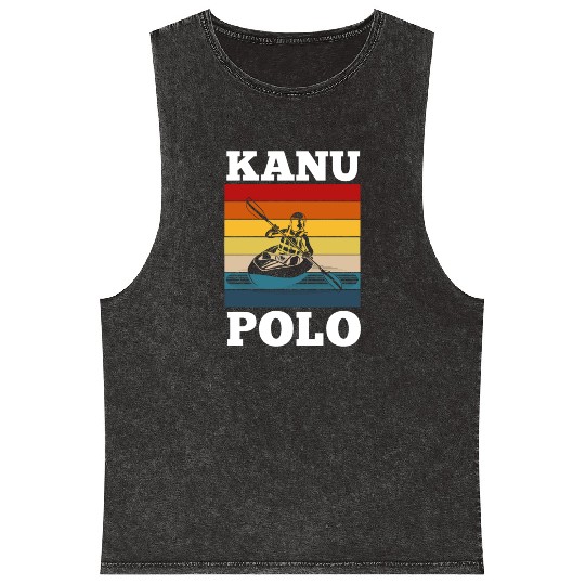 Canoe polo canoeing polo sport Mineral Wash Tank Tops