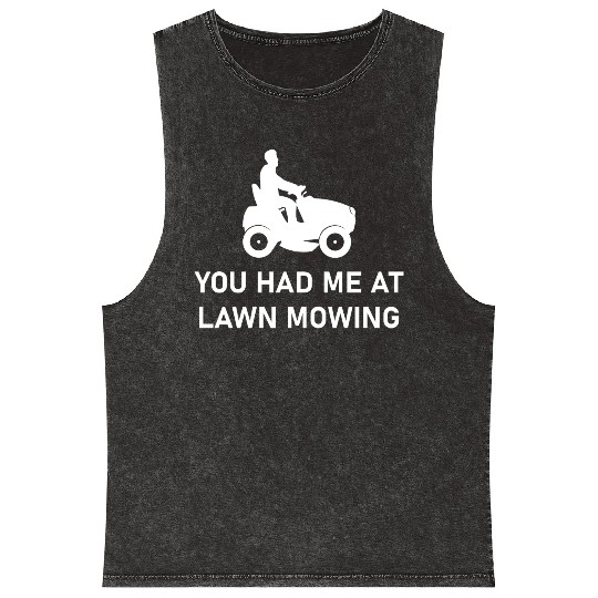 Landscaping Lawn Mowing - Gardening Landscaper Mineral Wash Tank Tops