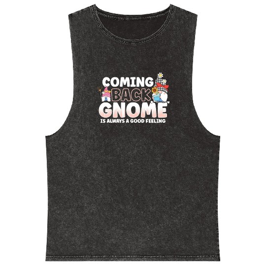Garden Gnomes Gnome Lover Funny Gnome Gardening Mineral Wash Tank Tops