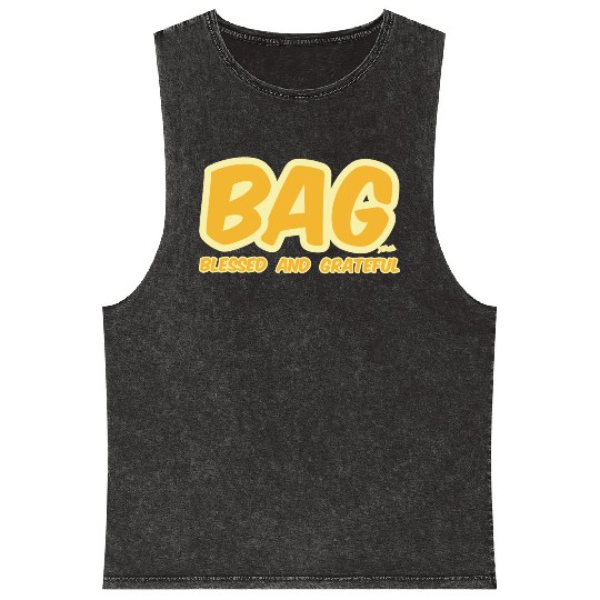 BAG Blessed And Grateful Mineral Wash Tank Tops