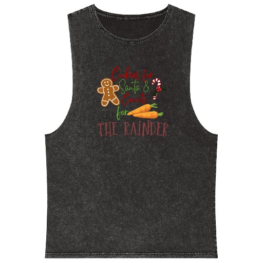 Cookies For Santa Graphic Mineral Wash Tank Tops