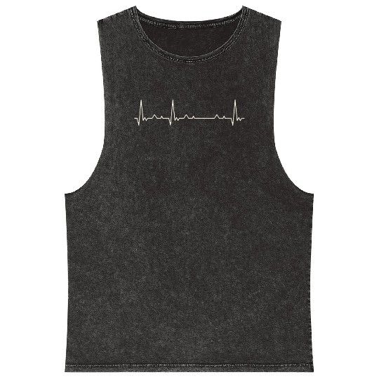 Kentucky State USA. Heart. Love. EKG. Pulse. Beat. Mineral Wash Tank Tops