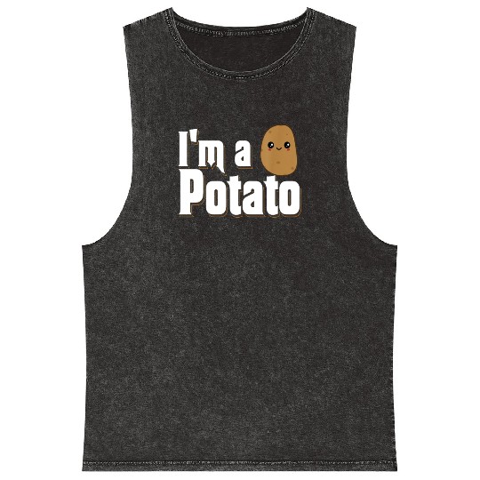 I am a Potato Fries Cute Costume Potatoes Lovers Mineral Wash Tank Tops