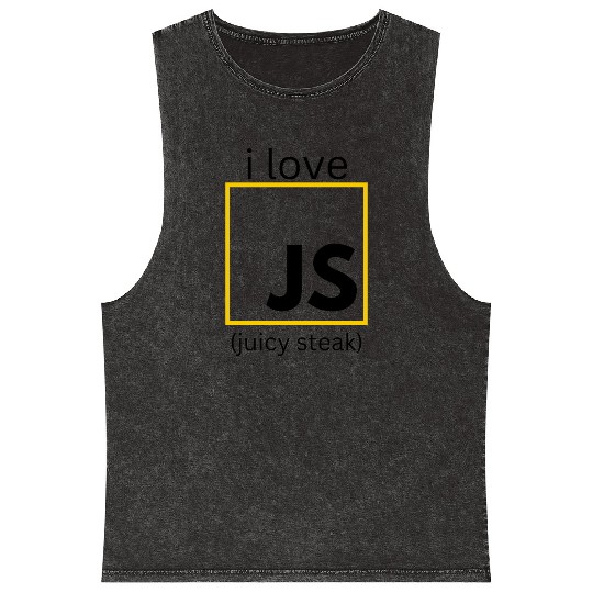 JavaScript web developer funny programming Mineral Wash Tank Tops
