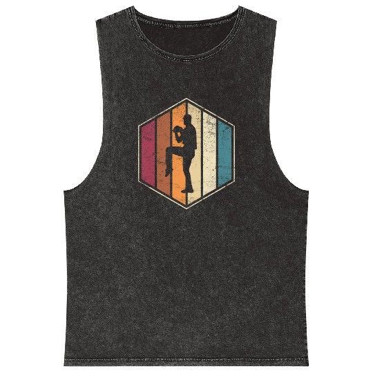 Baseball Pitcher Pitching Closer Relief Softball L Mineral Wash Tank Tops