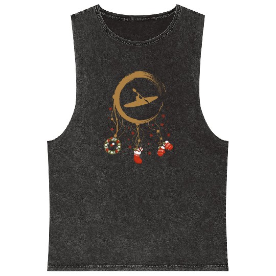 Winter dreamcatcher Christmas Kayak Mineral Wash Tank Tops