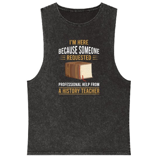 help from a History Teacher Mineral Wash Tank Tops