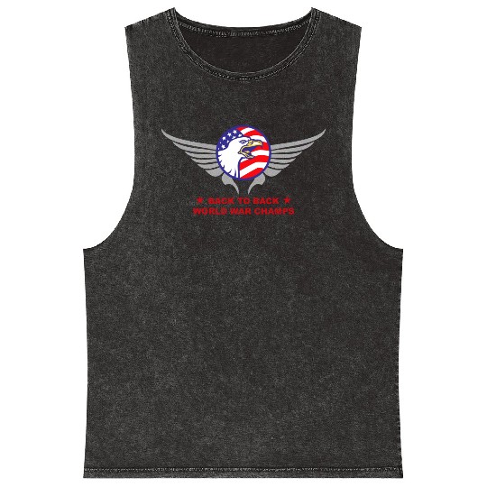 Back to Back B2B World War Mineral Wash Tank Tops