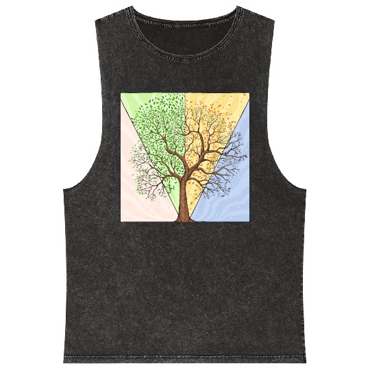 Four Seasons Trees Mineral Wash Tank Tops