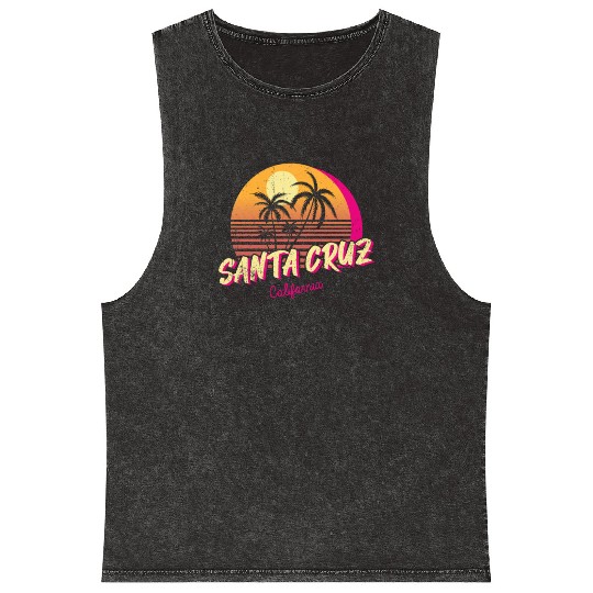 Retro Santa Cruz California Mineral Wash Tank Tops