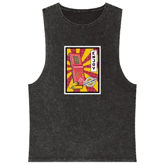 The Brick Game Mineral Wash Tank Tops